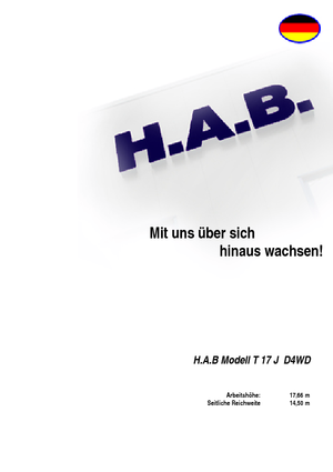 Колісні телескопічні підйомники HAB T 17 JD 4WD