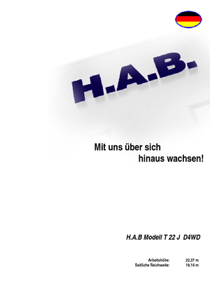 Колісні телескопічні підйомники HAB T 22 JD 4WD