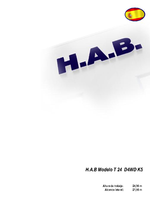 Колісні телескопічні підйомники HAB T 24 D 4WD K5