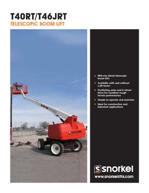 Колісні телескопічні підйомники Snorkel T40RT