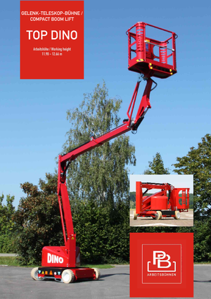 Колісні підйомники з шарнірною стрілою PB Topdino 121 II