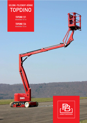 Колісні підйомники з шарнірною стрілою PB Topdino 126 D