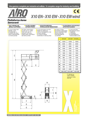 Ножичні підйомники колісні AIRO X 10 EW