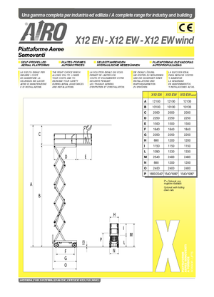 Ножичні підйомники колісні AIRO X 12 EN