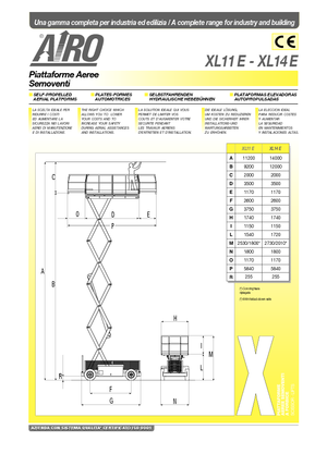 Ножичні підйомники колісні AIRO XL 11 E