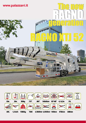 Колісні телескопічні підйомники Palazzani XTJ 52+ R