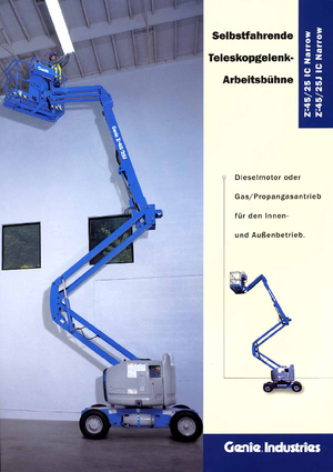 Колісні підйомники з шарнірною стрілою Genie Z 45/25 J IC Narrow