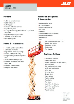 Ножичні підйомники колісні JLG 2632ES