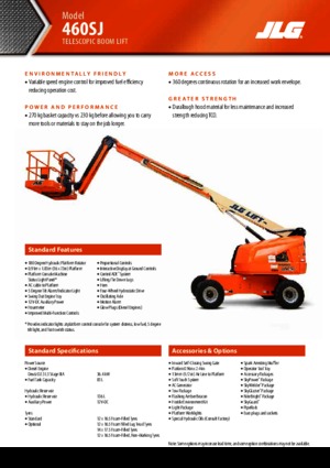 Колісні телескопічні підйомники JLG 460SJ