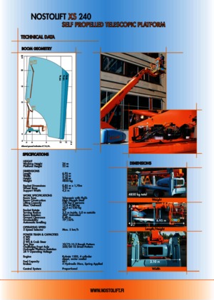 Колісні телескопічні підйомники Nostolift XS 240