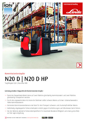 Підбирачі замовлень Linde N20D HP