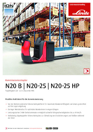 Підбирачі замовлень Linde N25HP