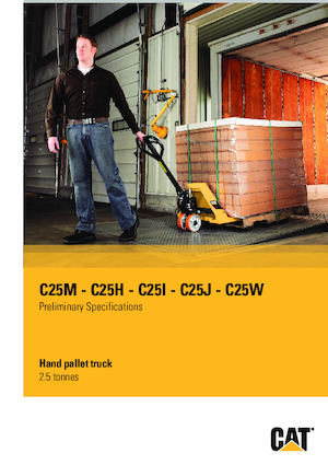 візок для ручного транспортування вантажів Caterpillar C25M