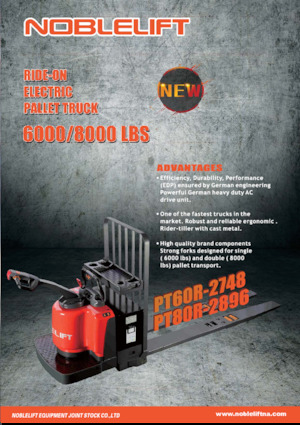 візок для ручного транспортування вантажів Noblelift PT80R