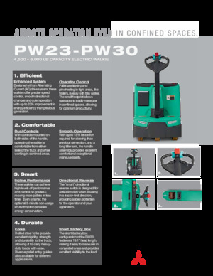 візок для ручного транспортування вантажів Mitsubishi PW23