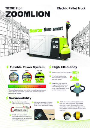 візок для ручного транспортування вантажів Zoomlion TB20E