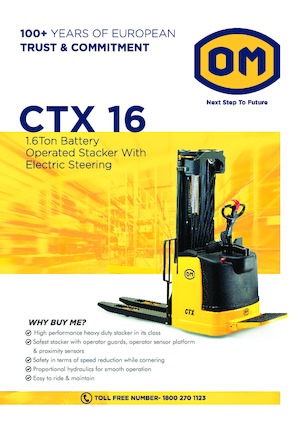 Палетні штабелери Stand Up Rider Platform OM CTX 16