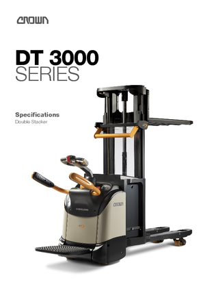 Палетні штабелери Stand Up Rider Platform Crown DT 3040-2.0 TF