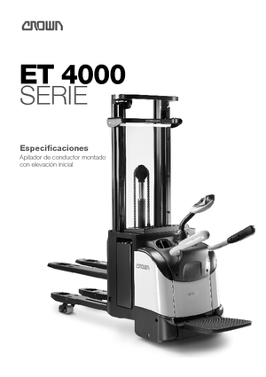Палетні штабелери Stand Up Rider Platform Crown ETi 4000-1.6 TT