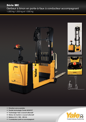 Палетні штабелери Stand Up Rider Platform Yale MC12