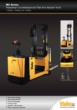 Палетні штабелери Stand Up Rider Platform Yale MC12