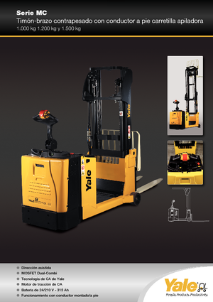 Палетні штабелери Stand Up Rider Platform Yale MC12