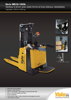 Палетні штабелери Stand Up Rider Platform Yale MS12X