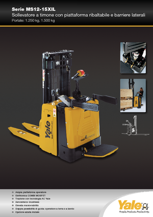 Палетні штабелери Stand Up Rider Platform Yale MS12X