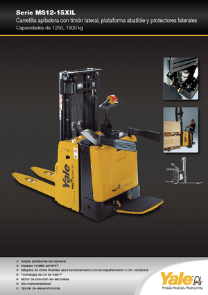 Палетні штабелери Stand Up Rider Platform Yale MS12X