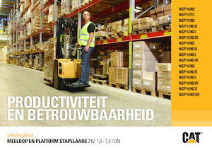 Палетні штабелери Stand Up Rider Platform Caterpillar NSP16N2(I)R