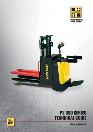 Палетні штабелери Stand Up Rider Platform Hyster S2.0SD 