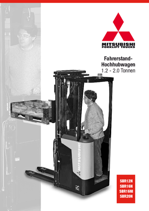 Палетні штабелери Stand Up Rider Platform Mitsubishi SBR12N