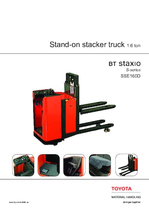 Палетні штабелери Stand Up Rider Platform BT SSE 160 D 