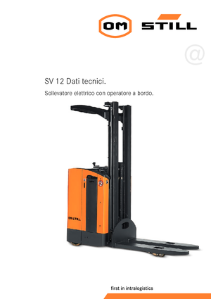 Палетні штабелери Stand Up Rider Platform Still SV 12