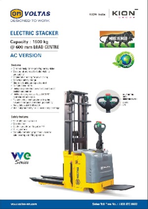 Палетні штабелери Stand Up Rider Platform OM VVE 15