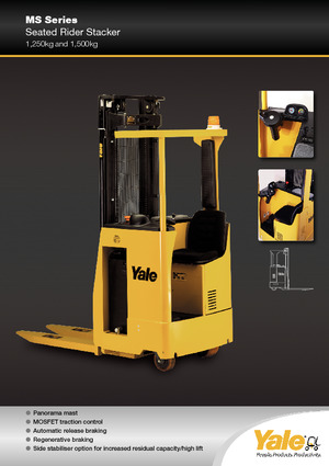 Штабелери Sit Down Rider Yale MS 12 S