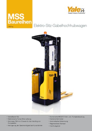 Штабелери Sit Down Rider Yale MS 16 S