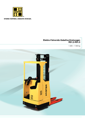 Штабелери Sit Down Rider Hyster RS 1.2