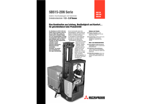 Штабелери Sit Down Rider Mitsubishi SBS15N