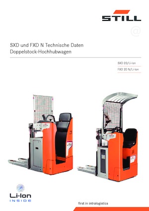 Палетні штабелери Stand Up Rider Platform Still SXD 20