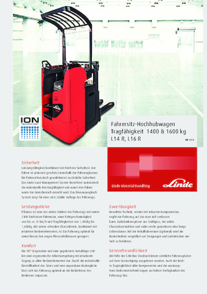 Штабелери Sit Down Rider Linde L16R 