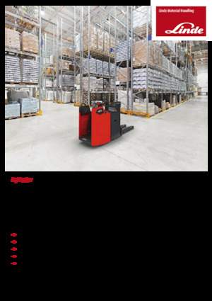 Палетні штабелери Stand Up Rider Platform Linde D10FP