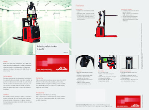 Палетні штабелери Stand Up Rider Platform Linde L-MATIC