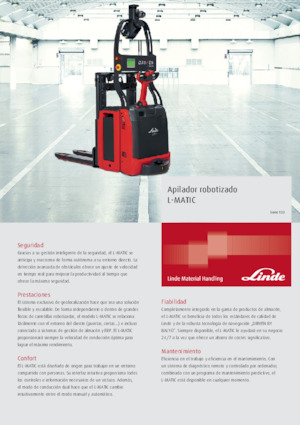 Палетні штабелери Stand Up Rider Platform Linde L-MATIC