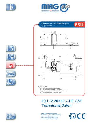 Палетні візки Stand Up Rider Platform Miag ESU 12 XE 2