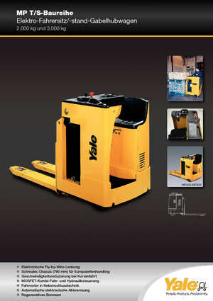 Палетні візки Stand Up Rider Platform Yale MP 20 T