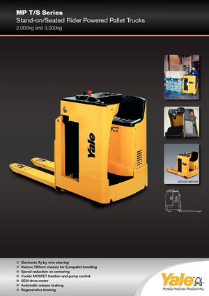 Палетні візки Stand Up Rider Platform Yale MP 20 T