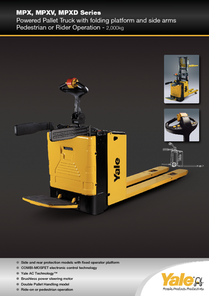 Палетні візки Stand Up Rider Platform Yale MP20X 