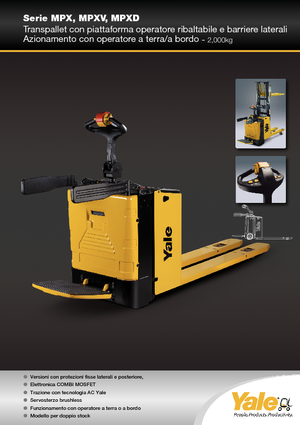 Палетні візки Stand Up Rider Platform Yale MP20X 