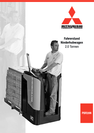 Палетні візки Stand Up Rider Platform Mitsubishi PBR20N